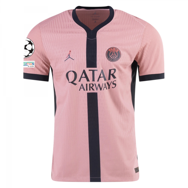 Nike Paris Saint-Germain Marco Asensio Third Jersey w/ Champions League Patches 24/25 (Rust Pink/Black)