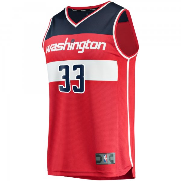 Men's Washington Wizards Kyle Kuzma Fanatics Red Fast Break Replica Jersey - Icon Edition