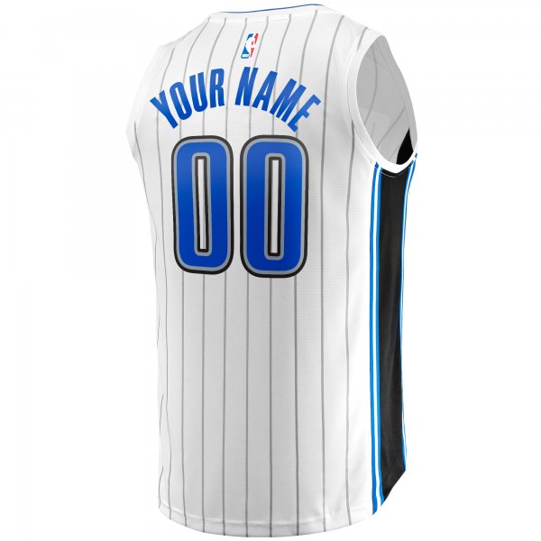 Men's Orlando Magic Fanatics White Fast Break Custom Replica Jersey - Association Edition