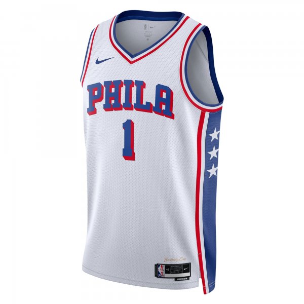 Unisex Philadelphia 76ers James Harden Nike White Swingman Jersey - Association Edition