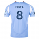 adidas Andres Perea New York City FC Home Jersey 25/26 w/ MLS Patches (Bahia Light Blue)