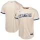 Youth Los Angeles Dodgers Nike Cream 2024 City Connect Cool Base Jersey