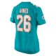 Women's Miami Dolphins Salvon Ahmed Nike Aqua Game Jersey