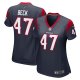 Women's Houston Texans Andrew Beck Nike Navy Team Game Jersey