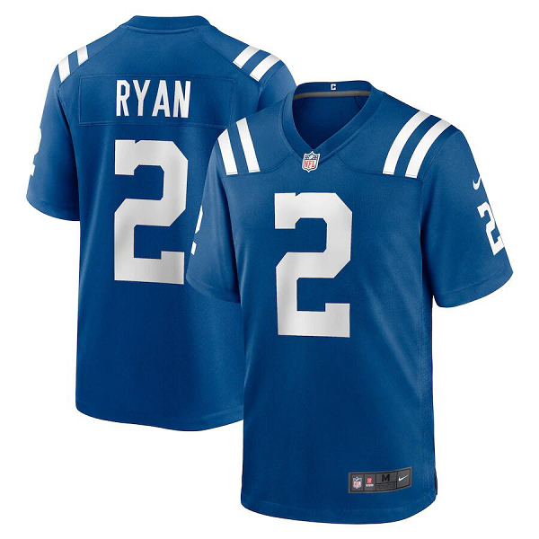 Men's Nike Indianapolis Colts #2 Matt Ryan Nike Royal Game Jersey