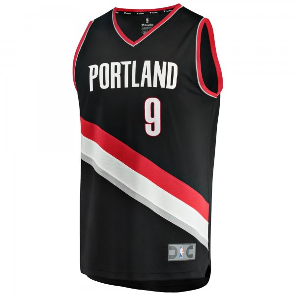 Men's Portland Trail Blazers Jerami Grant Fanatics Black Fast Break Replica Jersey - Icon Edition