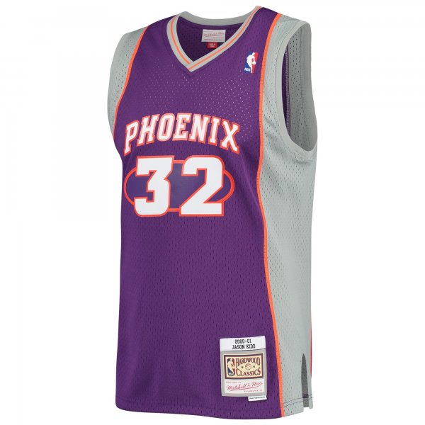 Men's Phoenix Suns Jason Kidd Mitchell & Ness Purple 2001/02 Hardwood Classics Swingman Jersey