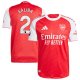 William Saliba Arsenal adidas 2025/26 Home Player Jersey - Red