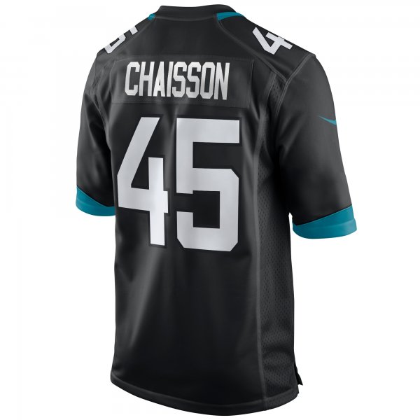 Men's Jacksonville Jaguars K'Lavon Chaisson Nike Black Game Jersey