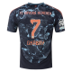 adidas Bayern Munich Serge Gnabry Away Jersey w/ Champions League Patches 24/25 (Black/Copper/Blue)