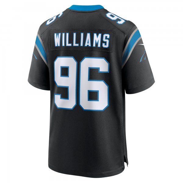 Men's Carolina Panthers DeShawn Williams Nike Black Game Player Jersey