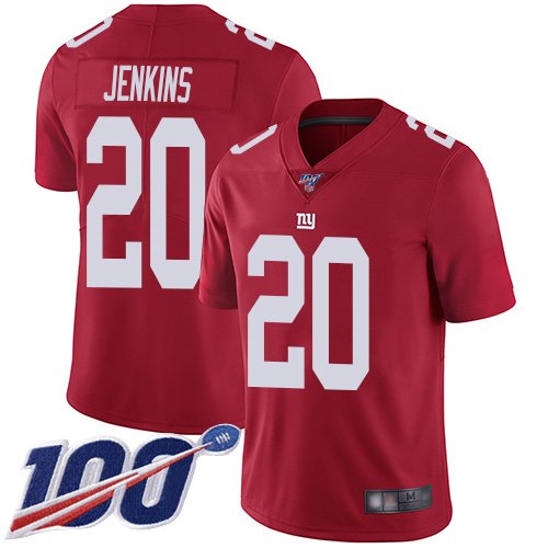 New York Giants #20 Janoris Jenkins Red Alternate Youth Stitched NFL 100th Season Vapor Limited Jersey