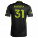 adidas Steven Moreira Columbus Crew Away Jersey w/ MLS Patches 25/26 (Black/Yellow)