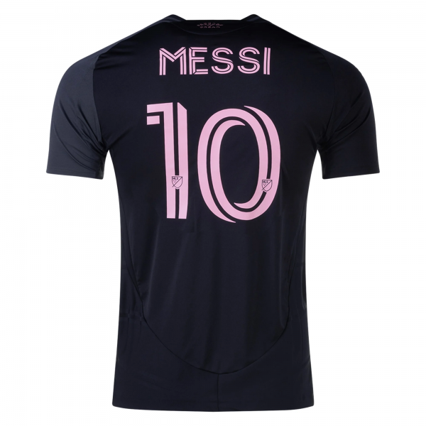 adidas Inter Miami Lionel Messi Name and Number Away Jersey 25/26 (Black/Pink)