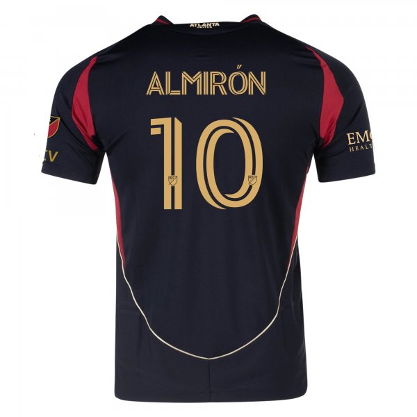 adidas Miguel Almirón Atlanta United Home Jersey w/ MLS Patches 25/26 (Red/Black)