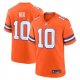 Men's Denver Broncos #10 Bo Nix Nike Orange Mile High Collection 1977 Throwback Player Game Jersey