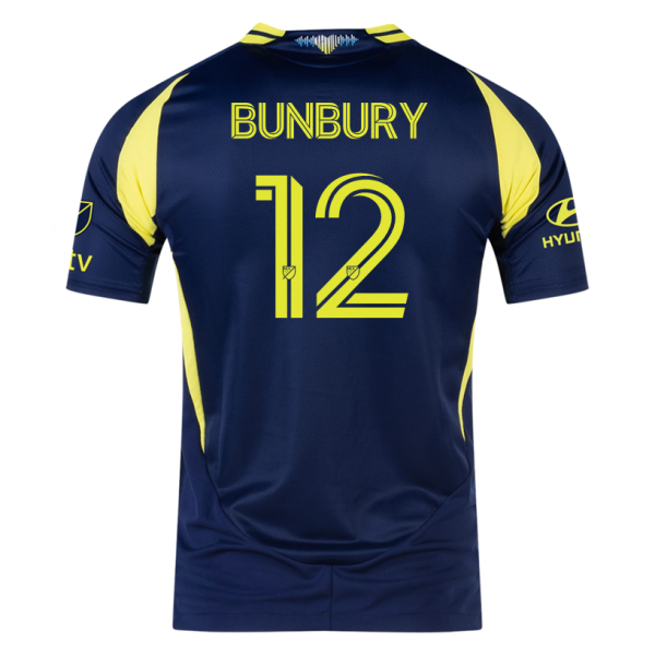 adidas Nashville Teal Bunbury Away Jersey w/ MLS + Apple TV 25/26 (Tena Blue)