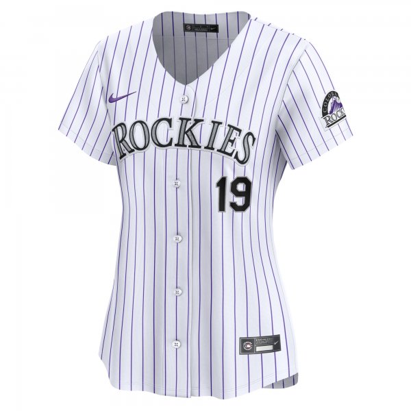 Women's Colorado Rockies Charlie Blackmon Nike White Home Limited Player Jersey