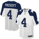 Nike Dallas Cowboys #4 Dak Prescott White Thanksgiving Throwback Youth Stitched NFL Elite Jersey