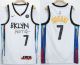 Men's Brooklyn Nets #7 Kevin Durant NEW White 2021 City Edition Swingman Stitched NBA Jersey With The NEW Sponsor Logo