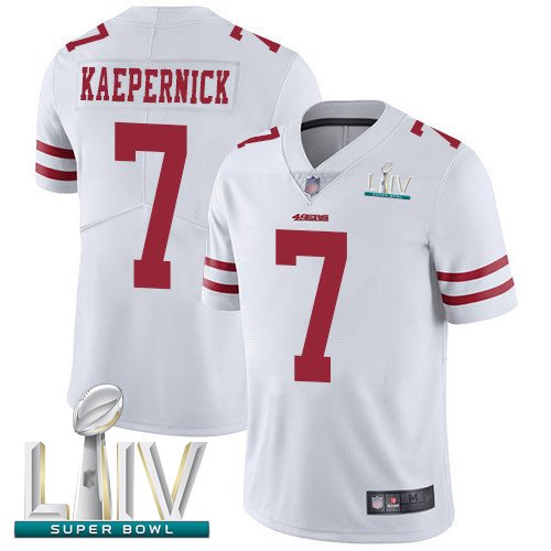 San Francisco 49ers #7 Colin Kaepernick White Super Bowl LIV Bound Men's Stitched NFL Vapor Untouchable Limited Jersey