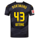 Puma Borussia Dortmund Jamie Bynoe-Gittens Away Jersey w/ Bundesliga Patch 24/25 (Puma Black/Faster Yellow)