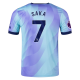 adidas Arsenal Bukayo Saka Third Jersey w/ EPL Patch 24/25 (Clear Aqua/Light Flash Purple)