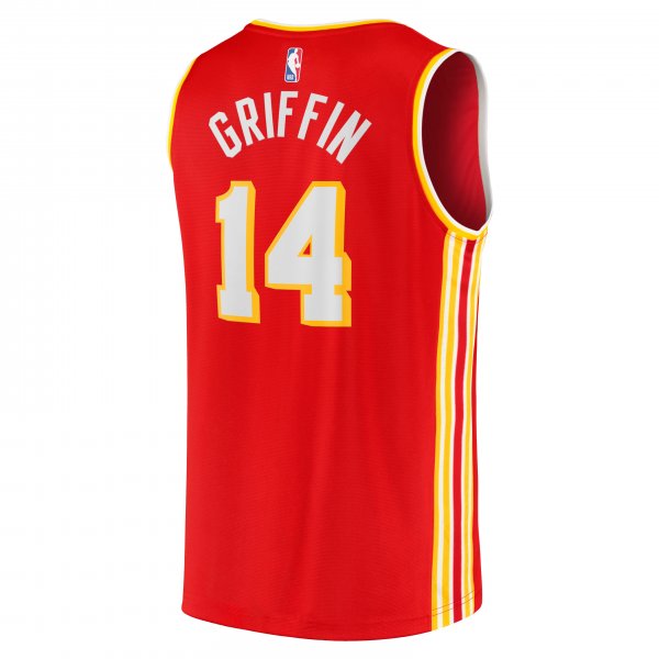 Men's Atlanta Hawks AJ Griffin Fanatics Red Fast Break Replica Player Jersey - Icon Edition