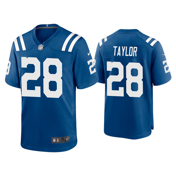 Men's #28 Jonathan Taylor Indianapolis Colts Royal 2020 NFL Draft Game Jersey