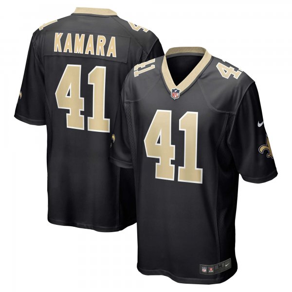 Men's New Orleans Saints Alvin Kamara Nike Black Game Jersey