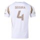 adidas Ryan Hollingshead LAFC Away Jersey w/ MLS + Apple + Ford Logo 25/26 (White/Gold)