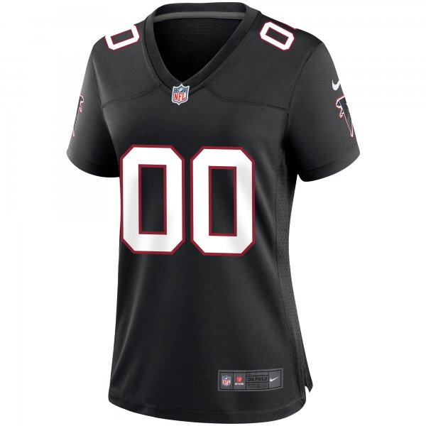 Women's Atlanta Falcons Nike Black Throwback Custom Game Jersey