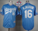 Kansas City Royals #16 Bo Jackson Light Blue 1985 Turn Back The Clock W/2015 World Series Patch Stitched MLB Jersey