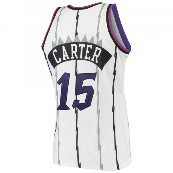 Men's Toronto Raptors Vince Carter Mitchell & Ness White 1998/99 Hardwood Classics Jersey