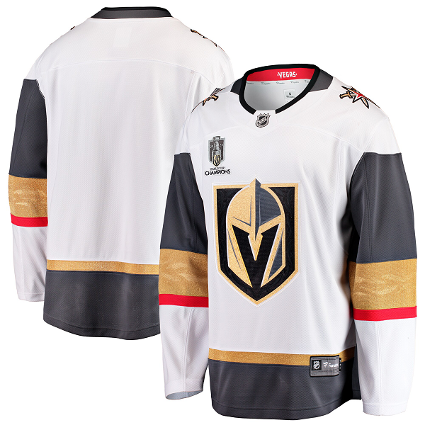 Men's Vegas Golden Knights Fanatics Branded White 2023 Stanley Cup Champions Away Breakaway Jersey