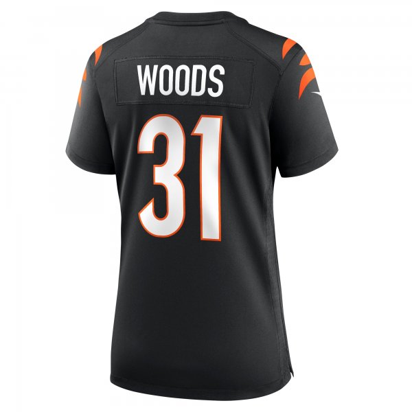 Women's Cincinnati Bengals Ickey Woods Nike Black Retired Player Game Jersey