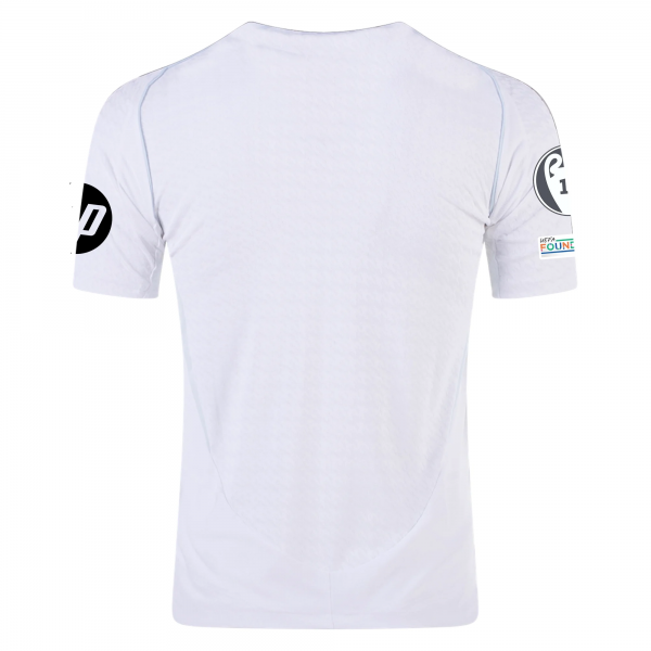 adidas Real Madrid Home Jersey w/ Champions League Patches 24/25 (White/Black)