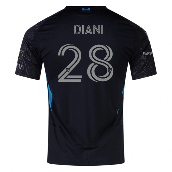 adidas Djibril Diani Charlotte FC Away Jersey 25/26 (Black)