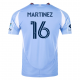adidas Alonso Martínez New York City FC Home Jersey 25/26 w/ MLS Patches (Bahia Light Blue)