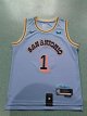 Men's #1 Victor Wembanyama Antonio Spurs Blue City Edition Jersey