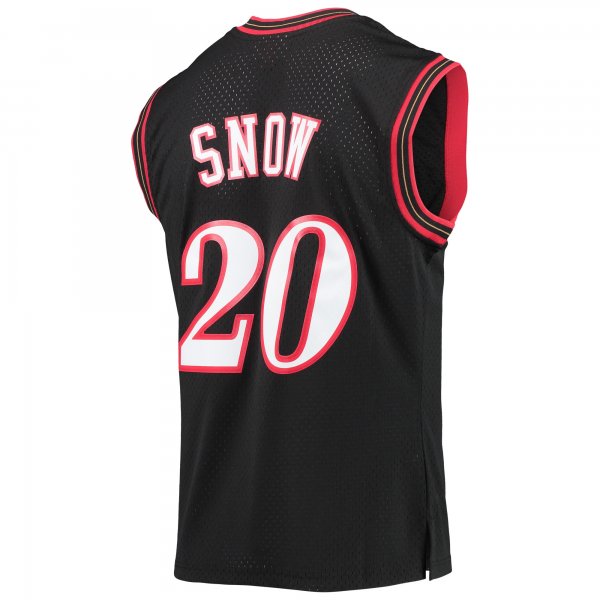 Men's Philadelphia 76ers Eric Snow Mitchell & Ness Black 2000/01 Hardwood Classics Swingman Jersey