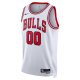 Unisex Chicago Bulls Nike White Swingman Custom Jersey - Association Edition