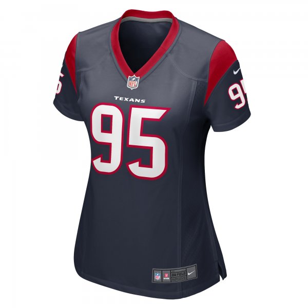 Women's Houston Texans Derek Barnett Nike  Navy  Game Jersey