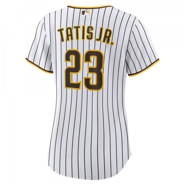 Women's San Diego Padres Fernando TatÃÂ­s Jr. Nike White/Brown Home Replica Player Jersey