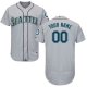 Seattle Mariners Gray Men's Customized Flex Base MLB Jersey