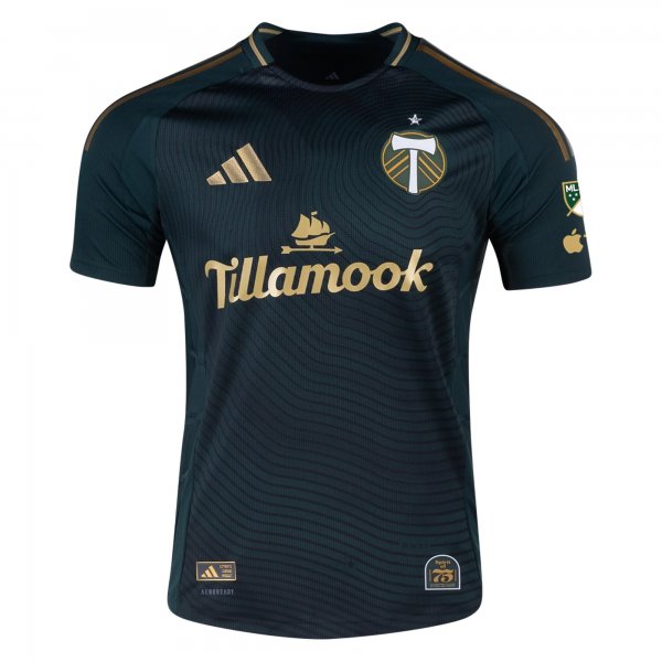adidas Antony Portland Timbers Home Jersey w/ MLS & Apple Patch 25/26 (Green/Gold)