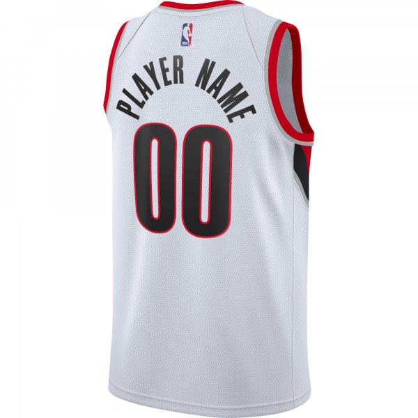 Men's Portland Trail Blazers Nike White 2020/21 Swingman Custom Jersey - Association Edition