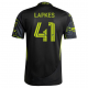 adidas Stanislav Lapkes Columbus Crew Away Jersey w/ MLS Patches 25/26 (Black/Yellow)