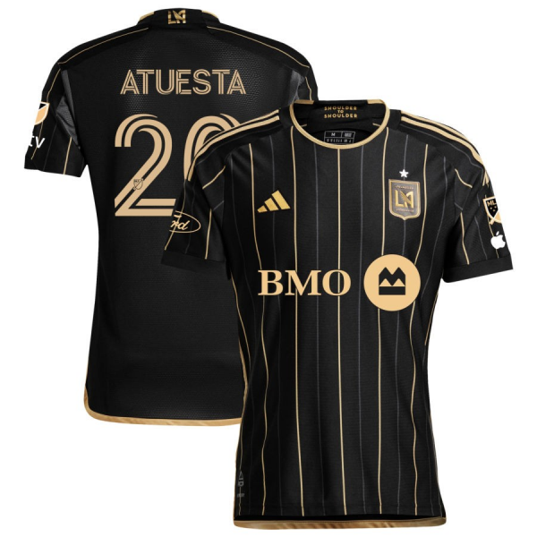 adidas LAFC Eduard Atuesta Home Jersey w/ MLS + Apple TV + Ford Patches 24/25 (Black/Gold)