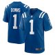 Men's Indianapolis Colts #1 Josh Downs Nike Royal Team Game Jersey